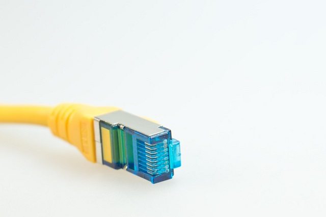 network cable yellow